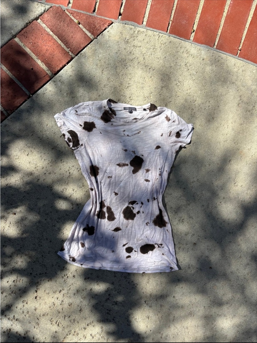 Vince White Tee cow print